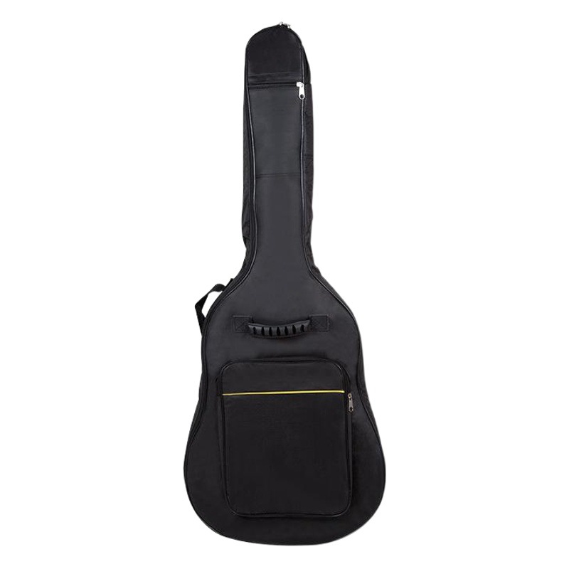 Factory Wholesale 38inch-41inch Oxford Cloth Waterproof Thickened Double-Shoulder Folk Guitar Bag with Yellow Stitching and Padded Tote Bag