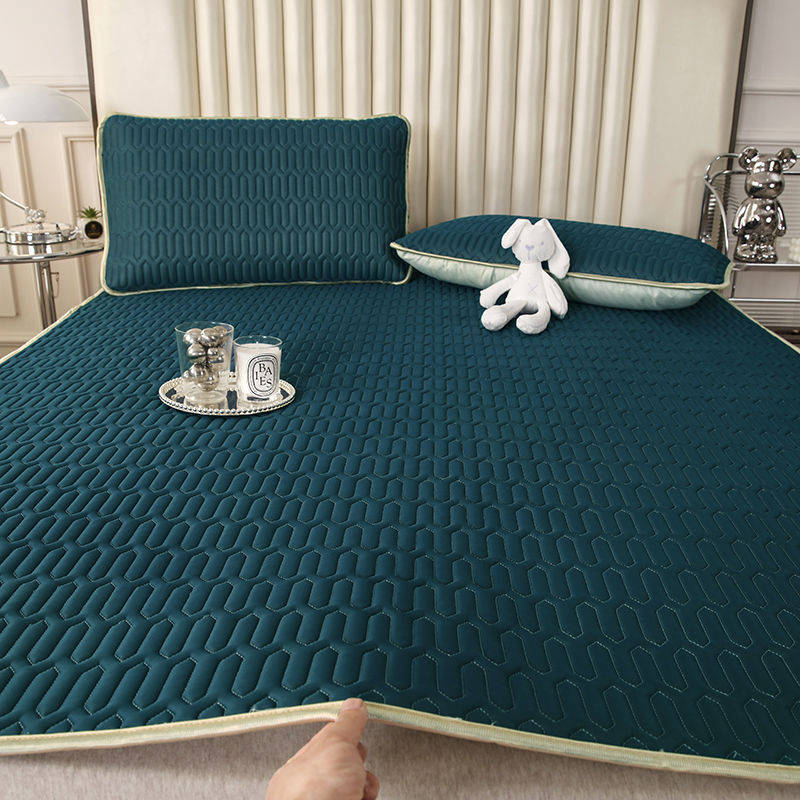 진한 파란색(클래스 A 얼음 실크 직물, 라텍스 충전재)