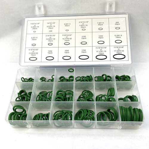 18 grid 270pc rubber ring car air conditioner compressor seal O-ring seal 265pcs