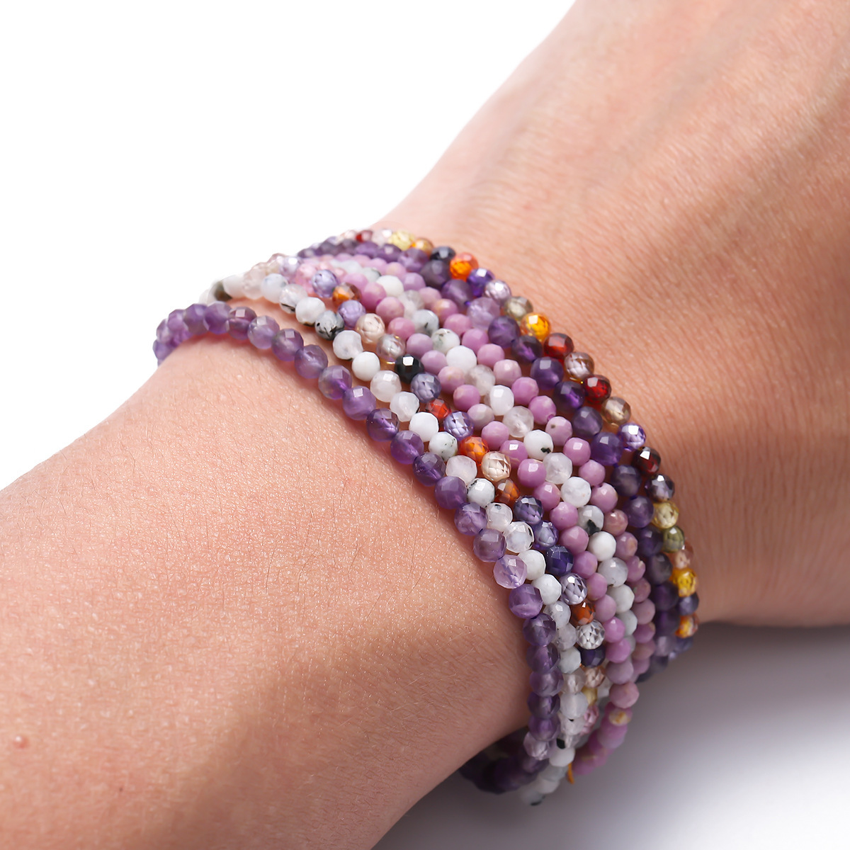 1 Strand 2-2.5mm Hole Under 1mm  Stone Natural Stone Sunstone Irregular Geometric Jewelry Accessories Beads display picture 6