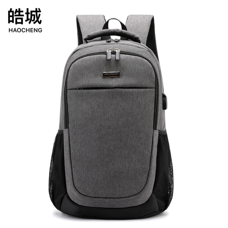 Mochila Oxford para hombre con carga inteligente usb 2022 nueva mochila de viaje de negocios informal mochila escolar para estudiantes de secundaria