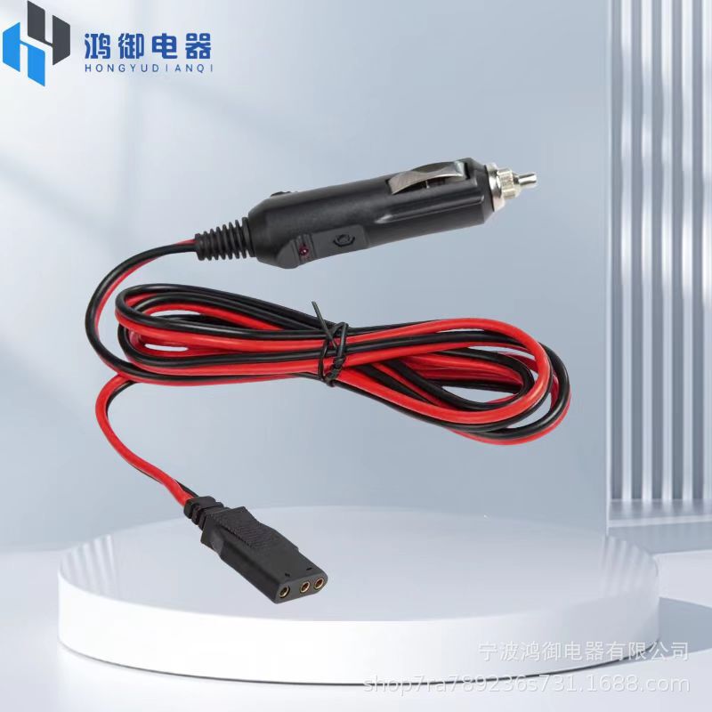 Cb radio cable 15A3 pin CB power cord with 12V cigarette lighter plug for Cb radio