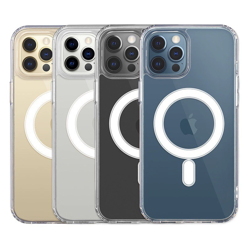 Применимо для iPhone 16E 15 Pro Apple 15 14 Pro MAX magsafe Прозрачный магнитный чехол