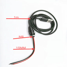 螺母固定磁吸母座頭 磁吸充電線 圓頭磁吸連接器 磁吸USB公母座線