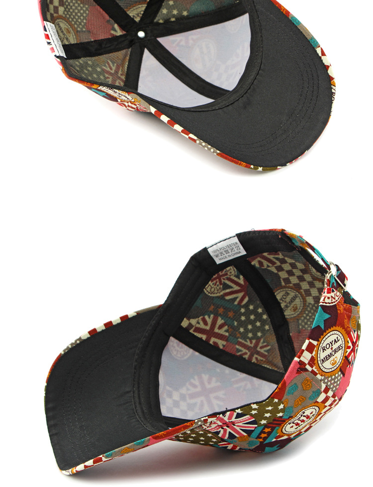 Cappello da baseball con visiera rigida e graffiti di tendenza della personalità, berretto da uomo e da donna con protezione solare, stile britannico_voghion.com