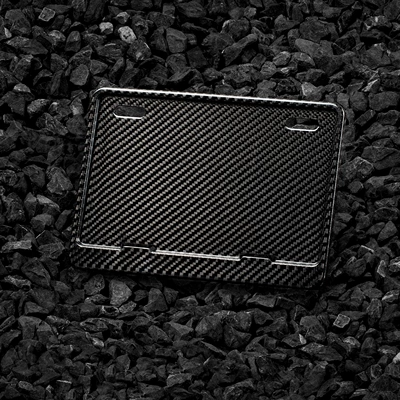 cover, pedal license plate frame, suitable – Nömrə qabı - motorcycle-molded-dry-carbon-twill-weave-unbranded-universal-model