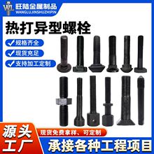 批发各种热打异型螺栓高强度碳钢非标发黑连接异型件建筑工程螺栓