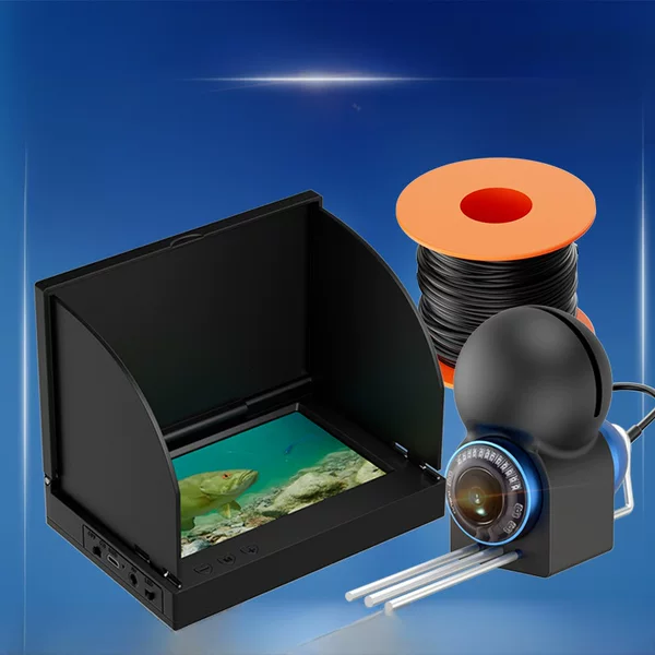 Underwater Ultra-High-Definition Fish Finder with Temperature Sensing, Deep Camera, Visual Anchor Fish Monitor, Fish Detector, Fishing Gadget