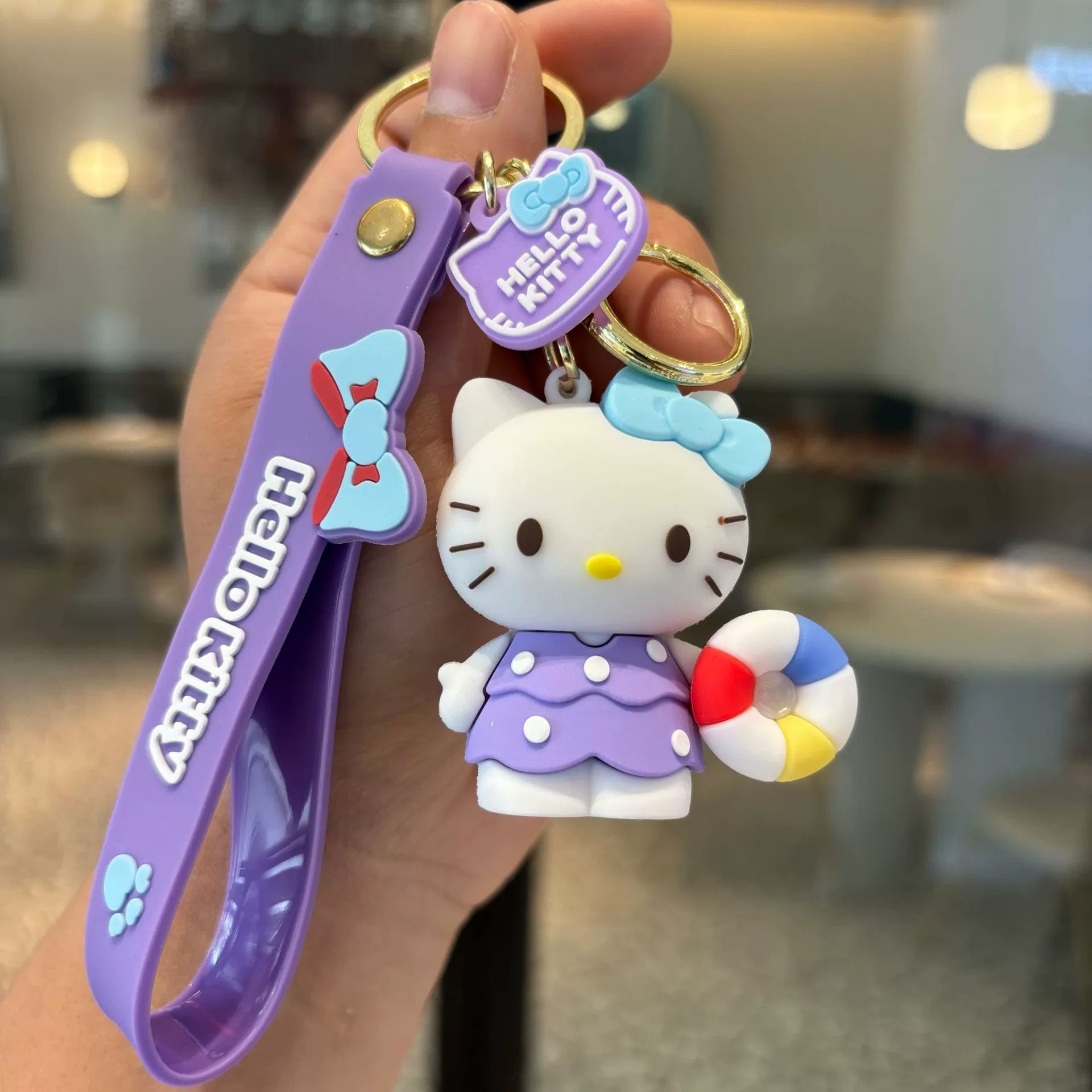 Брелок (Hello Kitty от Sanrio) милый кулон-кукла, разноцветные варианты украшений, подарок на день рождения