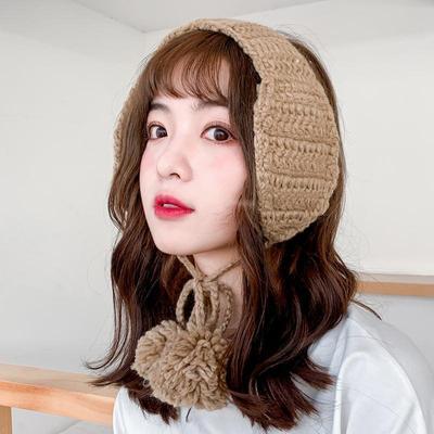 保暖耳罩可爱ins女冬季韩版毛线系带针织护耳捂耳耳帽耳朵套耳包|ms