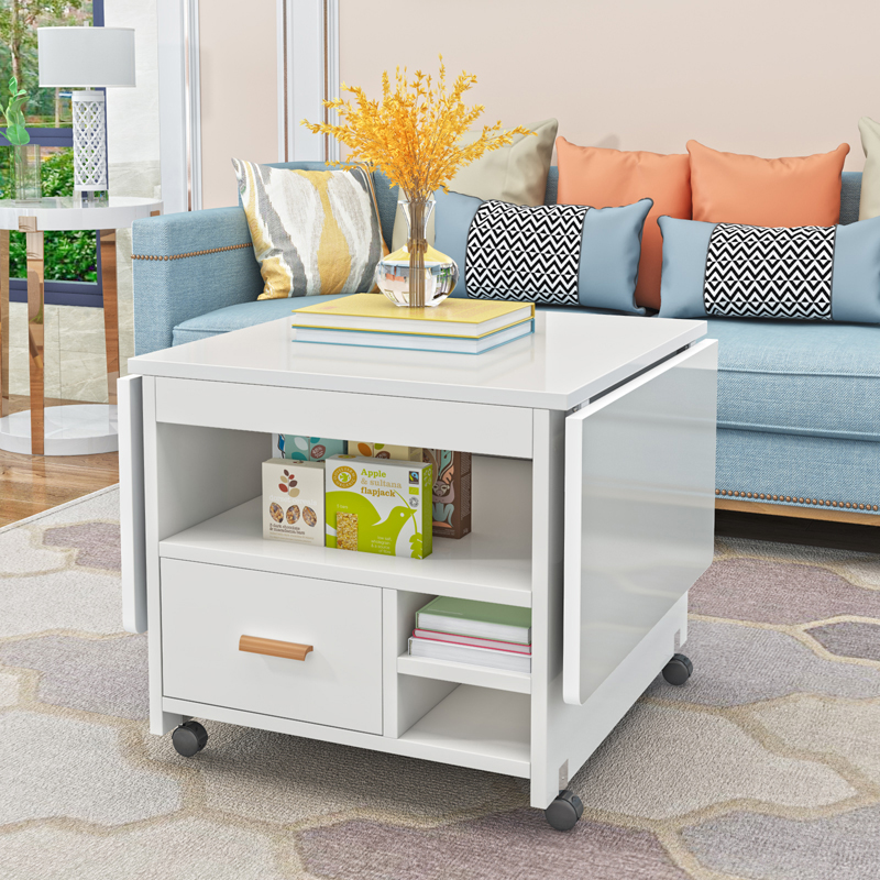 Folding coffee table table dual -use multi -functional small…