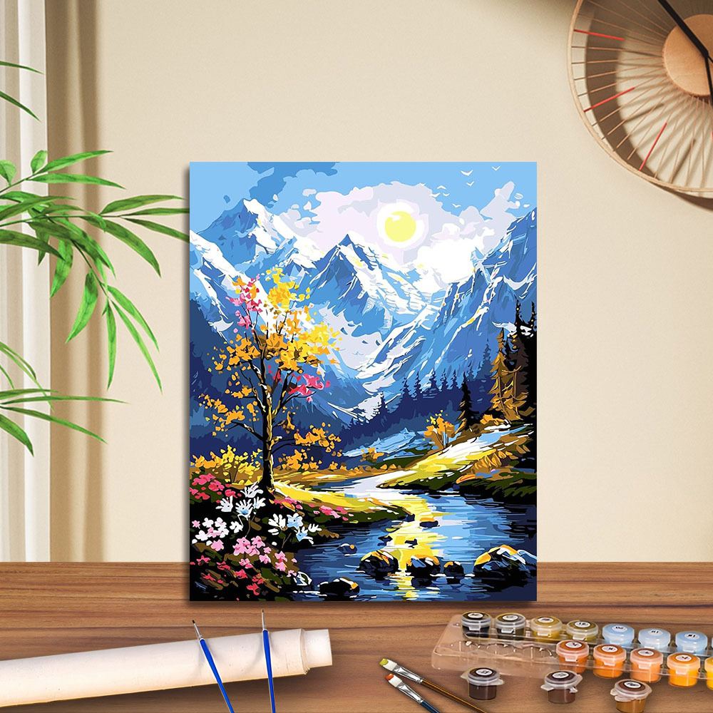 Transfronterizo jitdiy agente de pintura al óleo digital fabricantes al por mayor puestos de pintura al óleo artesanal pintura decorativa Amazon relleno de color