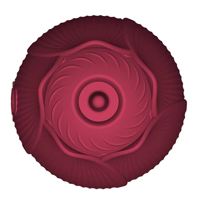 Rose Lotus Vibrator with Suction and Vibration, Silicone Rechargeable Adult Toy for Women — detail image 2