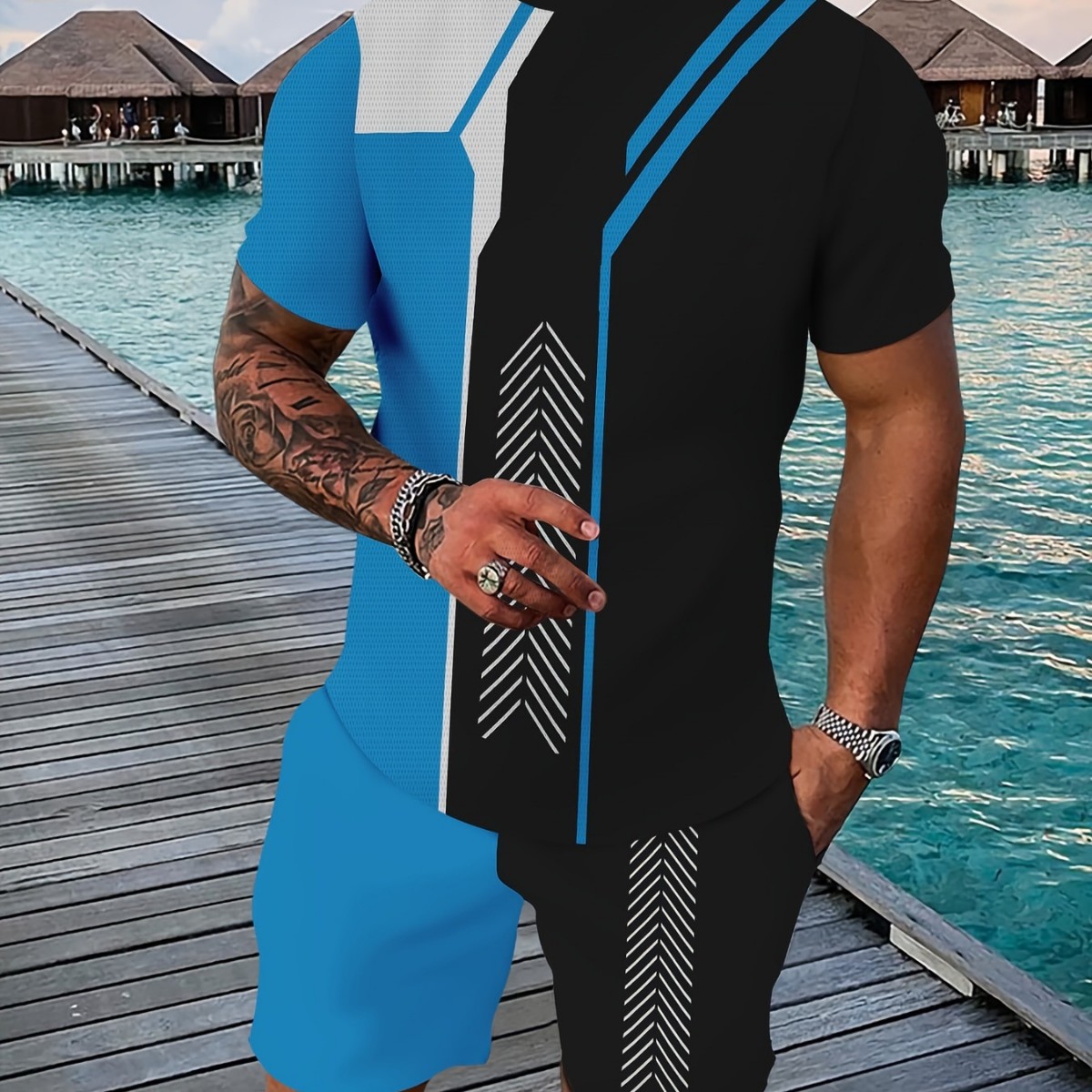 Comercio exterior europeo y americano nuevo estilo 2025 nueva tendencia de la moda de alta calidad camiseta de manga corta pantalones cortos traje ME2 MA1