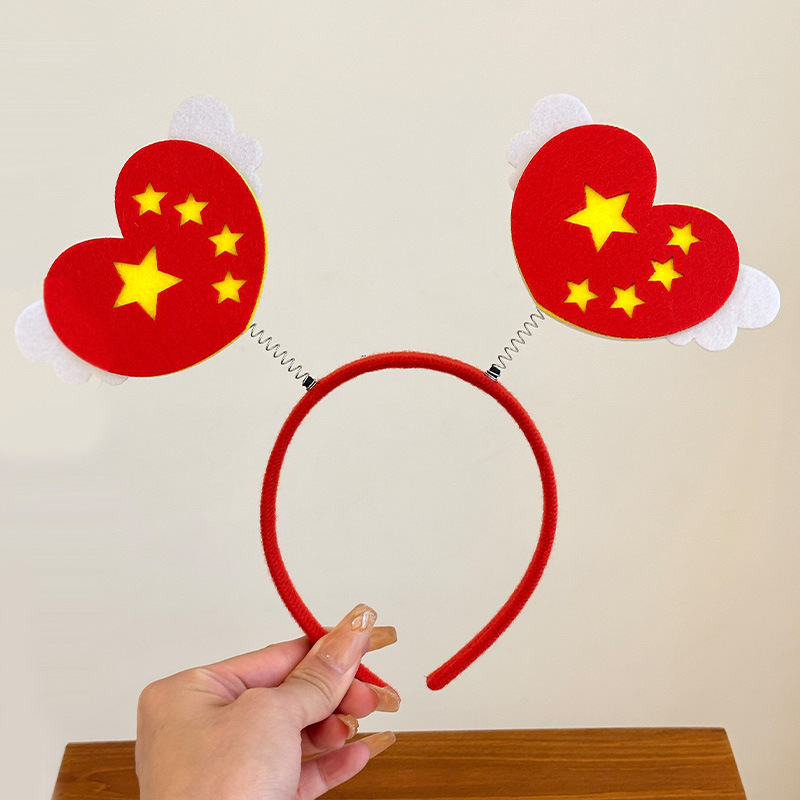 2025新款发夹国庆节头箍幼儿园运动会发饰女童表演道具发夹头饰|undefined