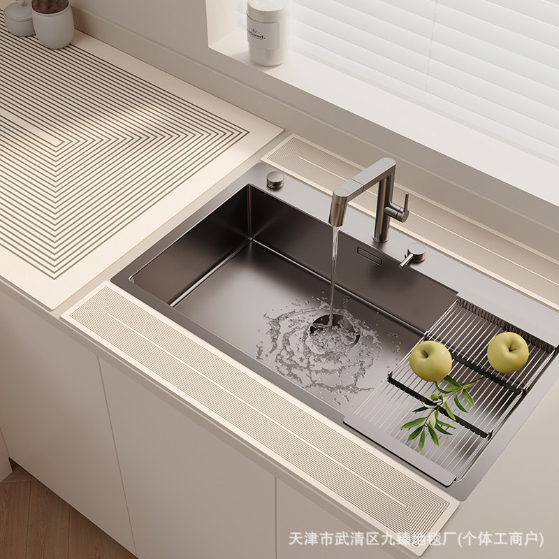 Faucet Countertop Anti-Splash Mat Kitchen Sink Draining Mat Diatomaceous Earth Water-Absorbing Quick-Dry Non-Slip Water Barrier Mat