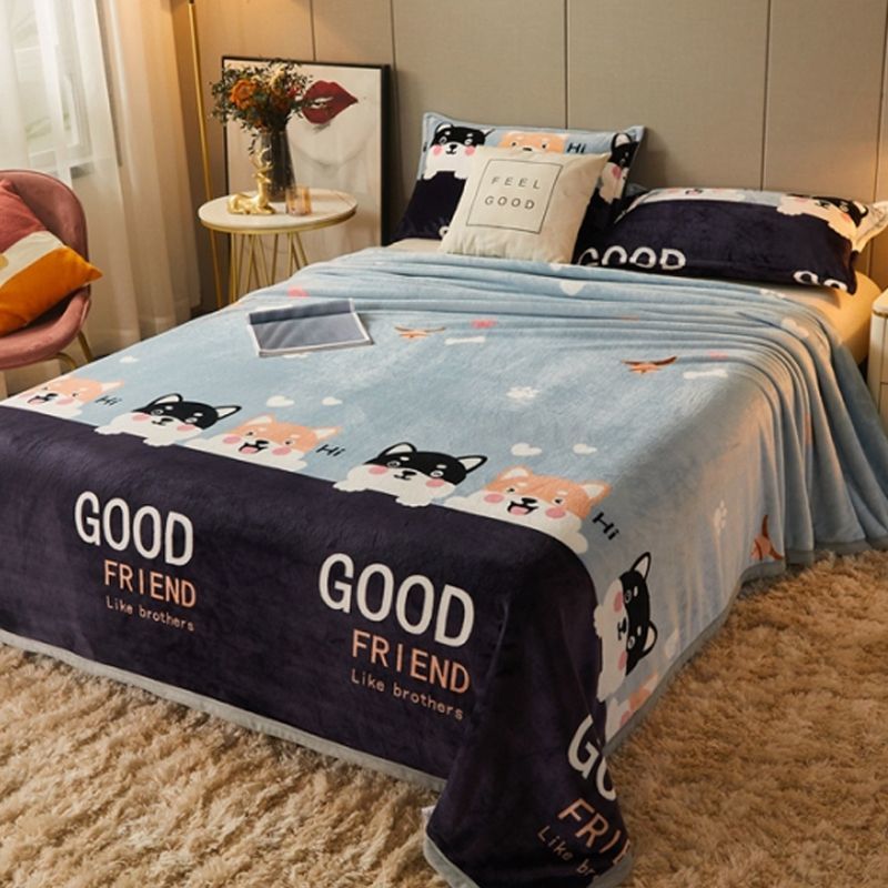 Dual lados de la leche mantas de lana de coral frida gruesa mantas de lana de coral dormitorio de estudiantes mantas de cama mantas invierno