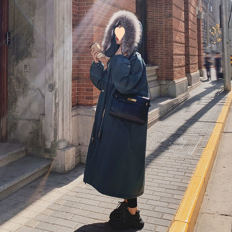 Winter long down jacket for elementary school students, 2024 years, Korean style
