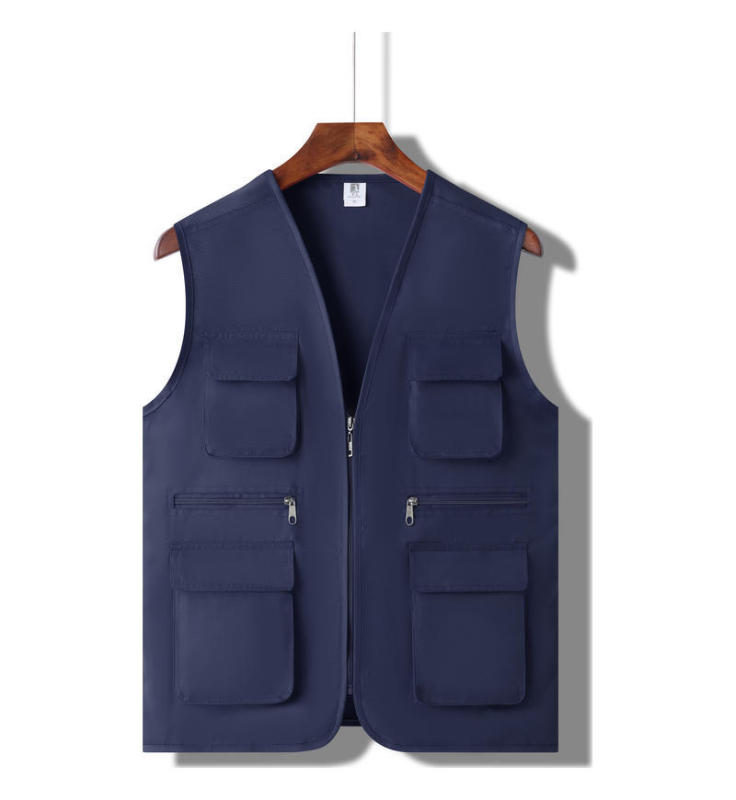 立体ポケット多ポケット広告党員馬甲はロゴ作業服釣り服監督ベストボランティアを制定した|undefined