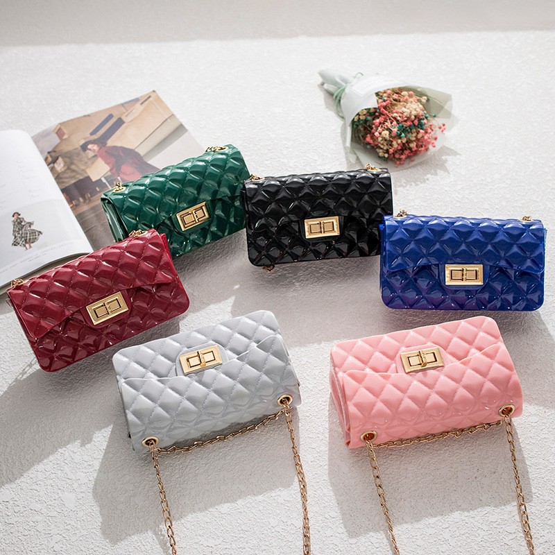 Bolsa de comercio exterior Lingerie Jelly 2024 bolso de hombro cadena bolso femenino de moda versátil bolso móvil de comercio exterior image 1