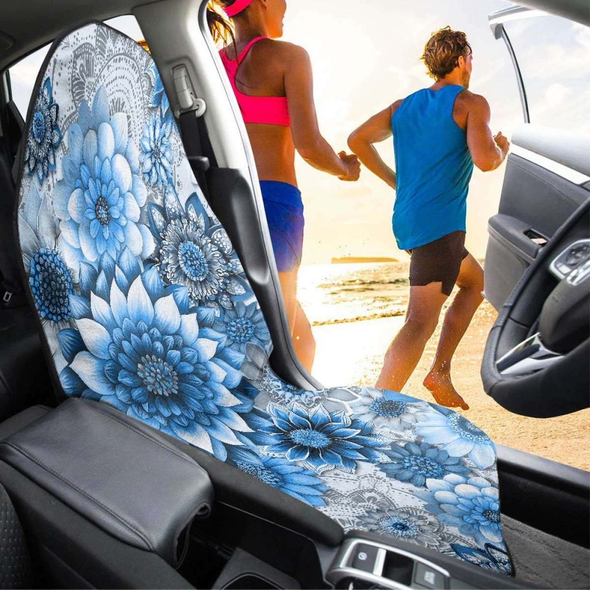(Cross-border trading), chair, protective case, waterproof seat, color, flowered, polyester