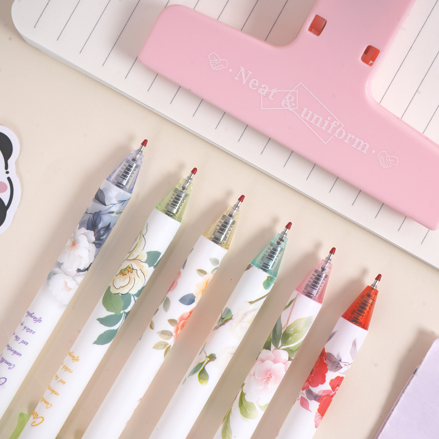 Jardín secreto de alto valor de la cara, Kulomi Sanlio pulsable lápiz neutro ST cabeza dibujos animados lindos lápiz de firma de la niña corazón