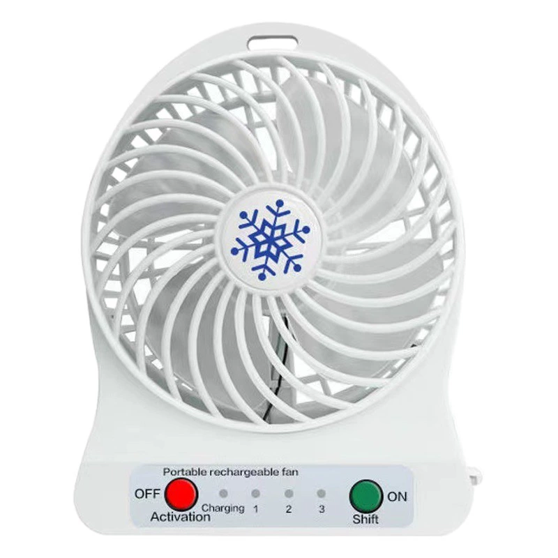 Оптовая продажа: портативный мини-вентилятор USB с аккумулятором, дизайн «снежинка-банан», в наличии