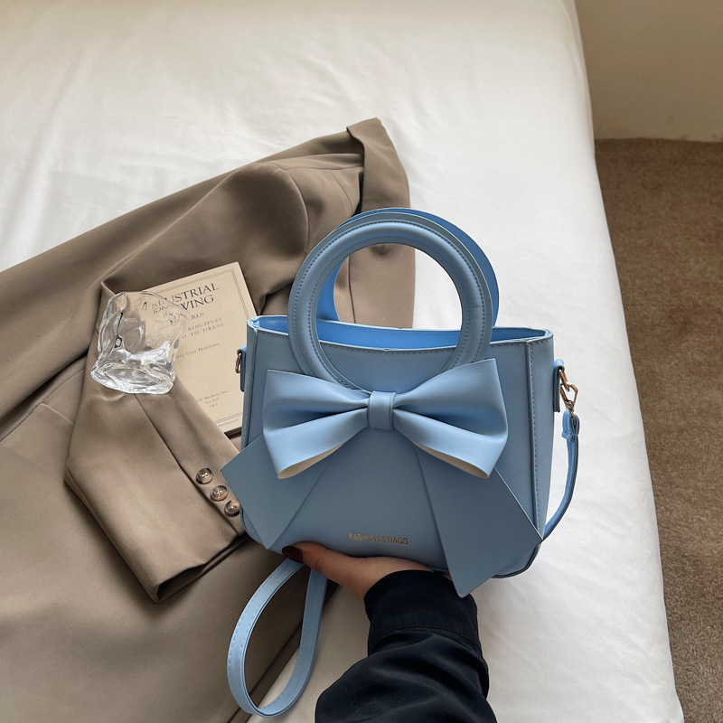 ファッショナブルで多用途な蝶結び、美しい無地、軽い高級感、高価値のレディースハンドバッグ、ショルダークロスボディバッグ|undefined