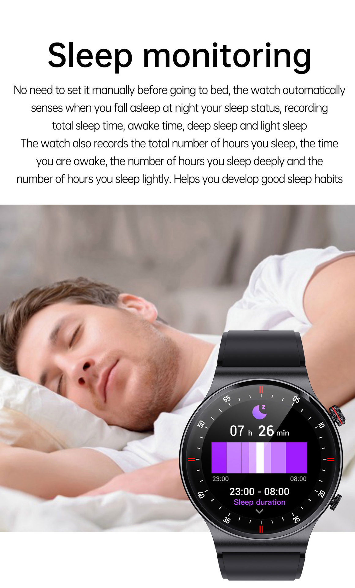 Men's Smartwatch Bluetooth Calling Heart Rate Blood Pressure Monitor_voghion.com