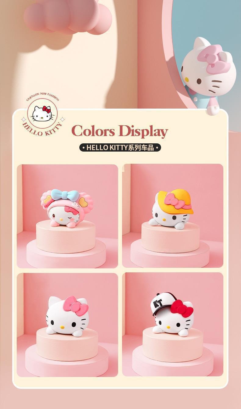 Car-Mounted Kt Brown Bear Small Ornaments, High-End Luxury Car Interior Cartoon Decoration, Car Accessories