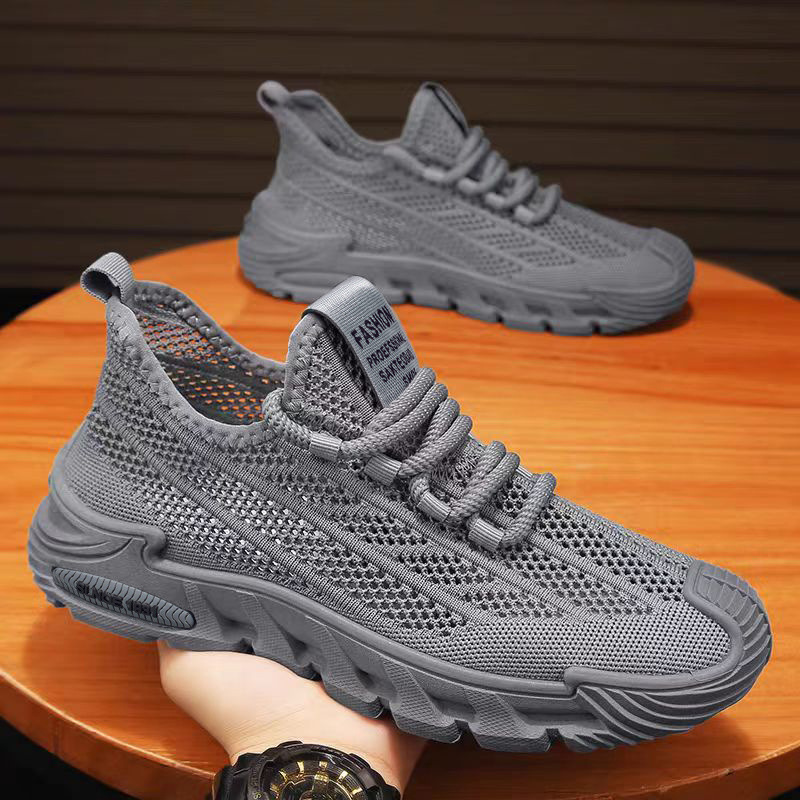 Men's Summer Thin Mesh Breathable Mesh Shoes, Men's Casual Running Sports Shoes with Soft Soles, Lightweight Work Shoes, Trendy Shoes for Work Men's Summer Thin Mesh Breathable Mesh Shoes, Men's Casual Running Sports Shoes with Soft Soles, Lightweight Work Shoes, Trendy Shoes for Work