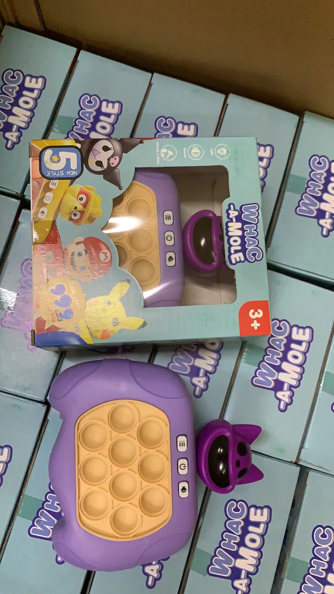 Juguetes de empuje de los niños transfronterizos máquina de juego de rompecabezas de empuje rápido pionero de descompresión de hámster