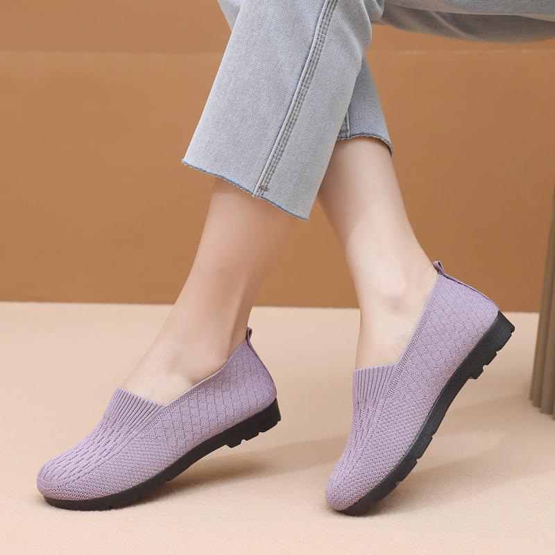 Idisen zapatos para madres de mediana edad y ancianas 2024 primavera nuevos zapatos de mujer de ajenjo viejos zapatos de tela de Beijing zapatos casuales de gran tamaño