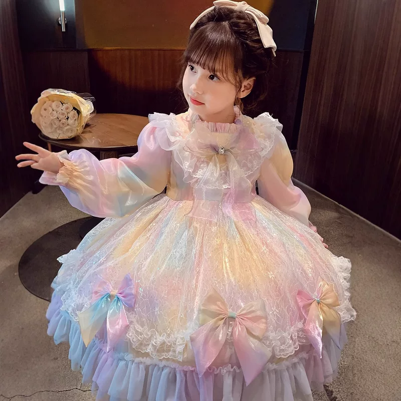 Весенний маленький костюм принцессы, детское платье, стильLolita, западный стиль