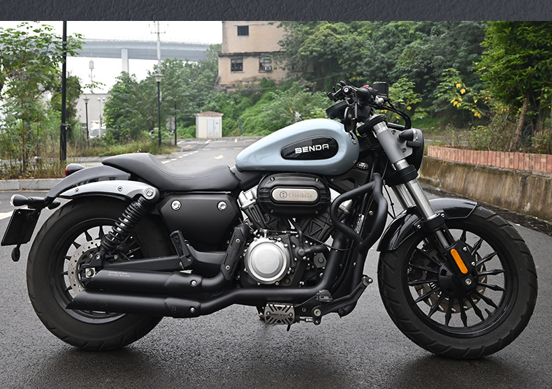 Suitable for Benda Jinjila 300 Motorcycle Anti-Fall Guard Bar, Foldable Backrest, Quick-Release Waterproof Side Bag Rack