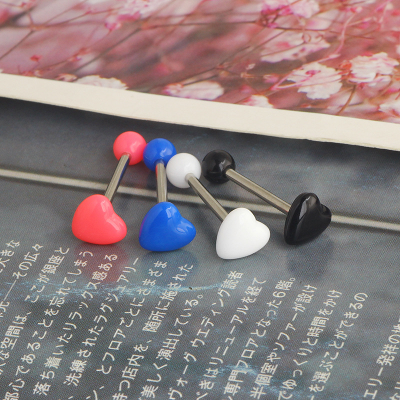 Labret piercing jewelry detail image