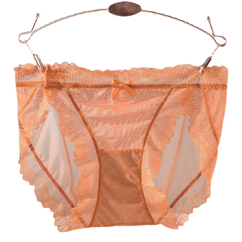 Nuevo en stock de malla de algodón fino en bolsas calzoncillos de mujer estilo de niña ropa interior cómoda y transpirable para mujeres