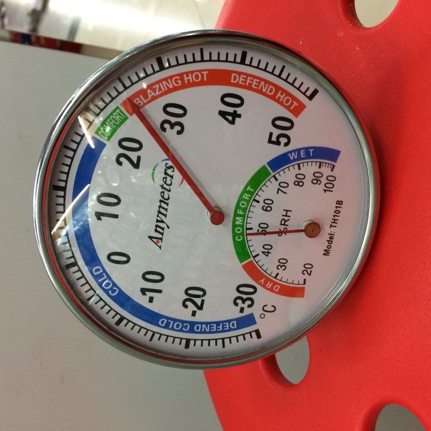 供应室内温度计湿度计 环保无铅进口机芯101B家用温湿表
