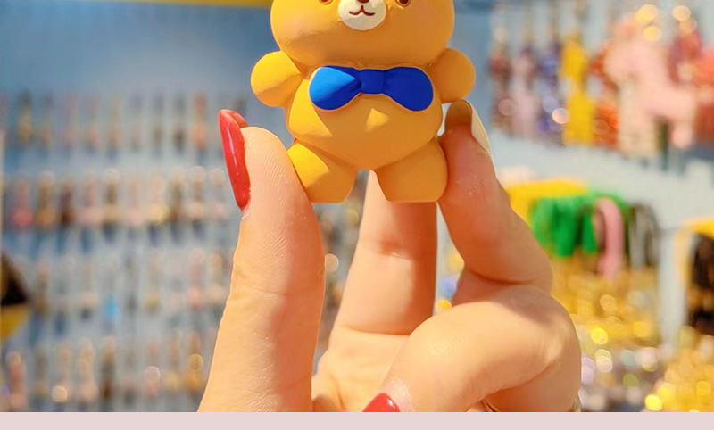 35g Weight Bag Pendant, Keychain Classification 1 Piece Quantity Casual, Street Occasion Resin Material Animal Pattern Unisex Gender Cartoon Style, Cute Style 1 Piece Cartoon Style Cute Animal Resin Unisex Bag Pendant Keychain 12