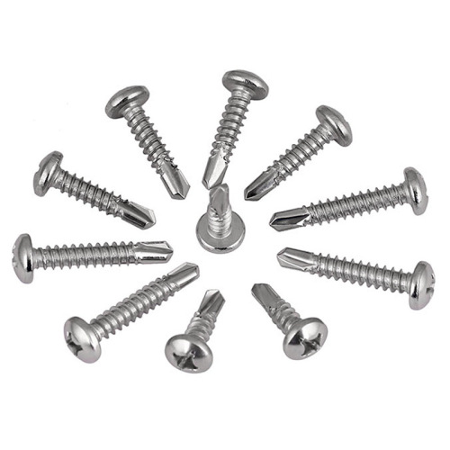 410 stainless steel cross recessed pan head drill tail screws round head self-tapping self-drilling dovetail screws M3.5-M6.3