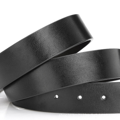 cowhide Strap pinhole Belt genuine leather belt Two-sided Use factory Direct selling wholesale