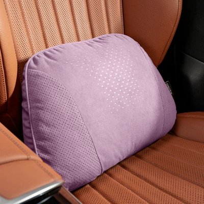 Suitable for Maybach, Mercedes-Benz, Toyota, Headrest - s-style-suede-taro-purple-waist-support-1-piece