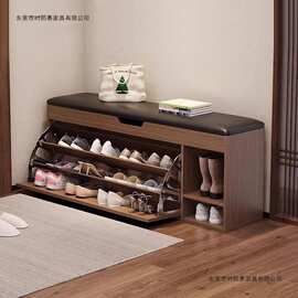 翻斗鞋柜家用门口收纳一体免安装换鞋凳入户门靠墙可坐式玄关鞋架
