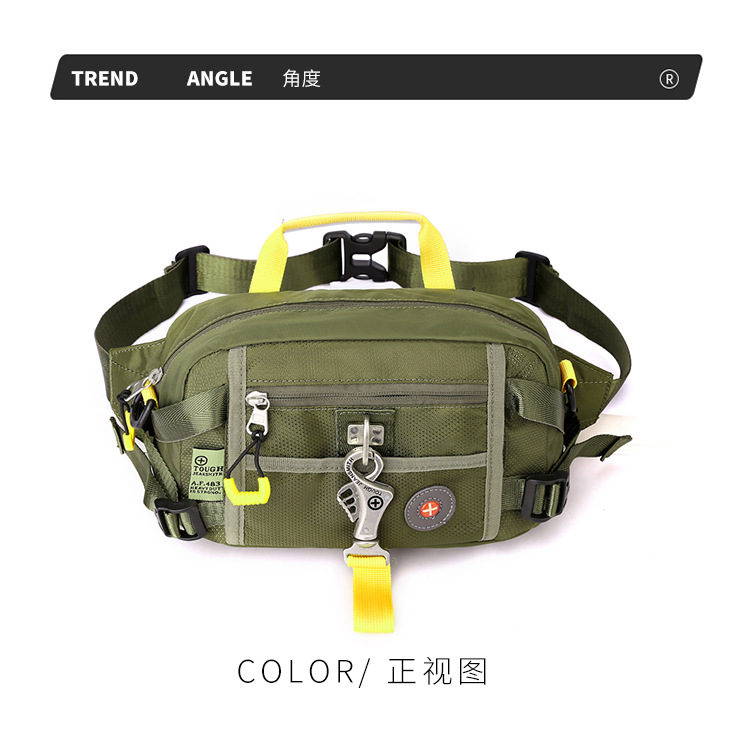 New cross-border large-capacity men's chest bag, outdoor single-shoulder bag, sports phone bag, multi-functional crossbody chest bag undefined