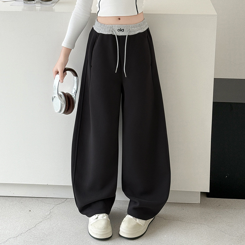 女童卫裤春秋休闲裤2025新款中大童秋装阔腿裤女孩秋季时尚运动裤