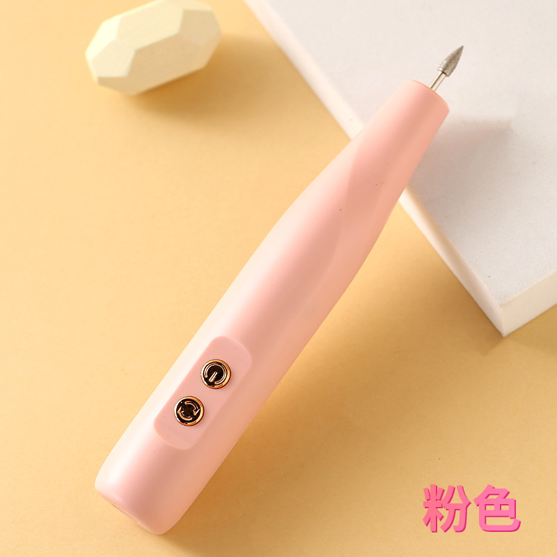 クロスボーダー電動マニキュア小型マニキュア家庭用ポータブルマニキュア除去ツール充電式研磨ペン|undefined