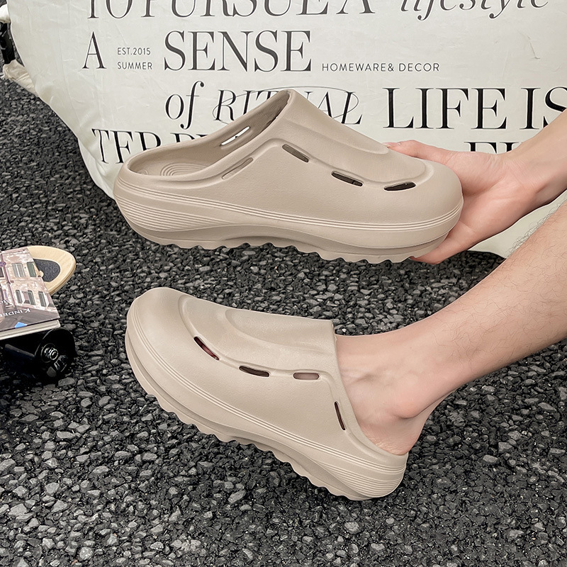 Chef Shoes for Men and Women, Half Slippers, Summer Thick-Soled Mule Pink Clogs, Slippers, Wholesale Clogs