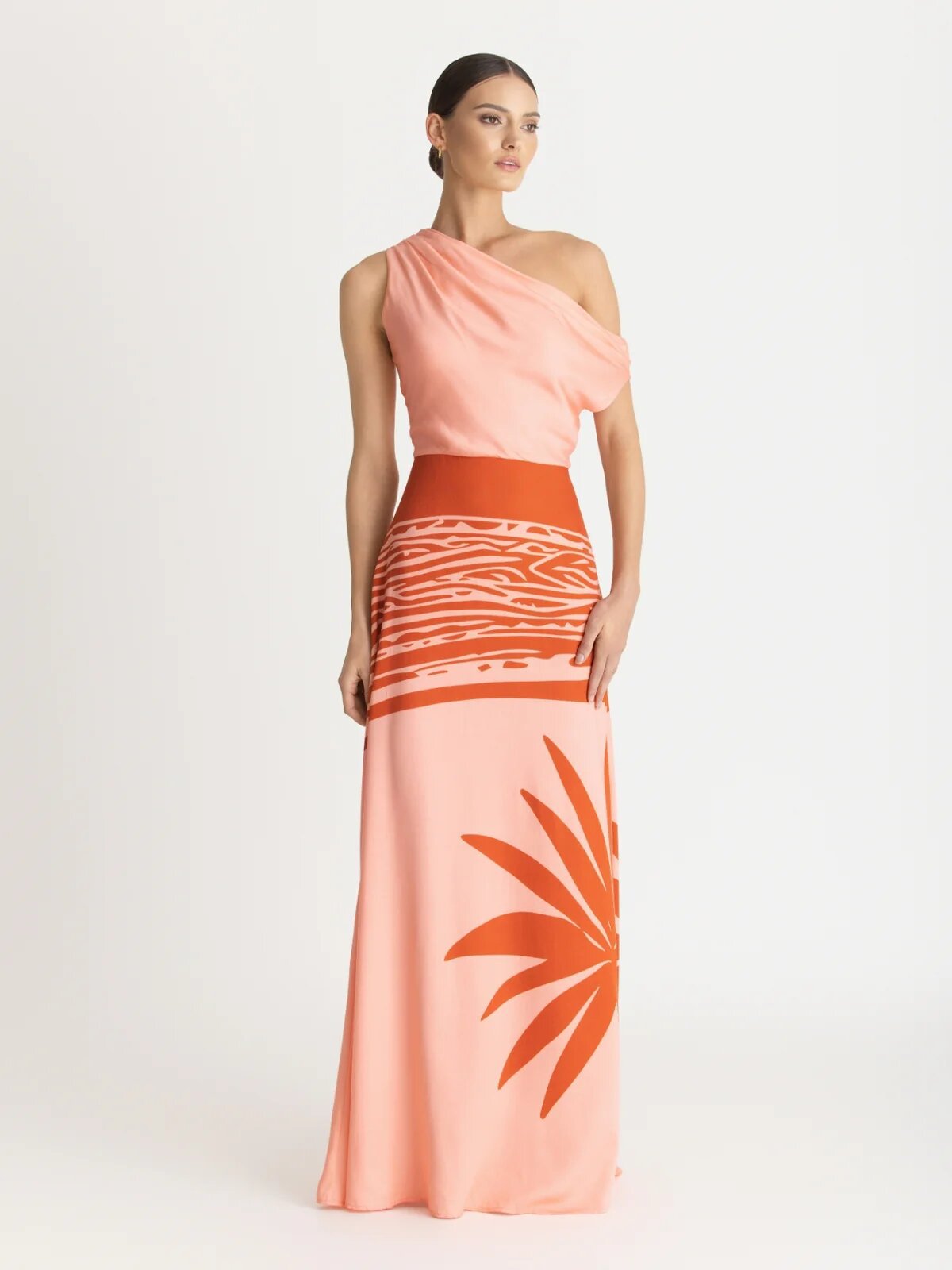 Summer Style High End Sexy Off Shoulder Slim Fit Long Dress Resort Printed New_ecoleips.com