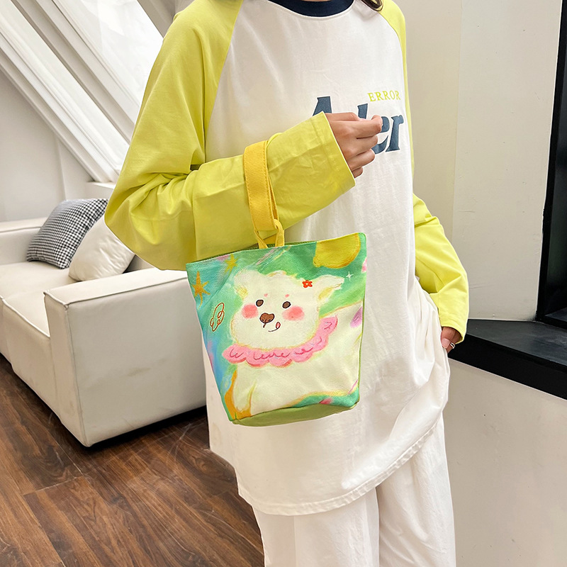 Bolsas de lona de mano en stock bolsas de lona de viento pueden imprimir logotipo para niños regalos bolsas de mano bolsas de mamá