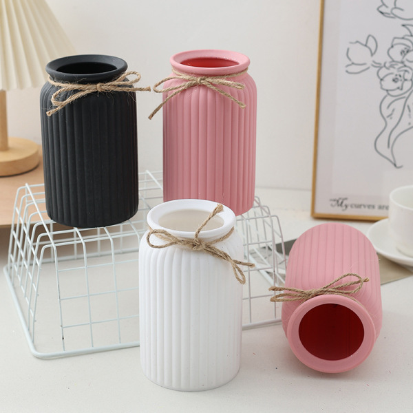 Nordic ins style plastic white vase hydroponic jar living room…